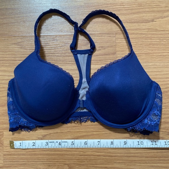 ❤️ Victoria’s Secret Body By Victoria Racerback Demi Lace Bra 34C - Picture 3 of 8